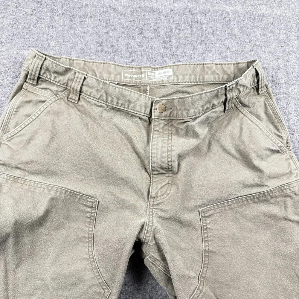 Carhartt Pants Mens 40x30 Brown Rugged Flex Relaxed Duck Canvas Double Knee Work